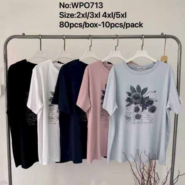 Bluzki damskie Roz 2XL-5XL, Mix Kolor Paczka 10 szt